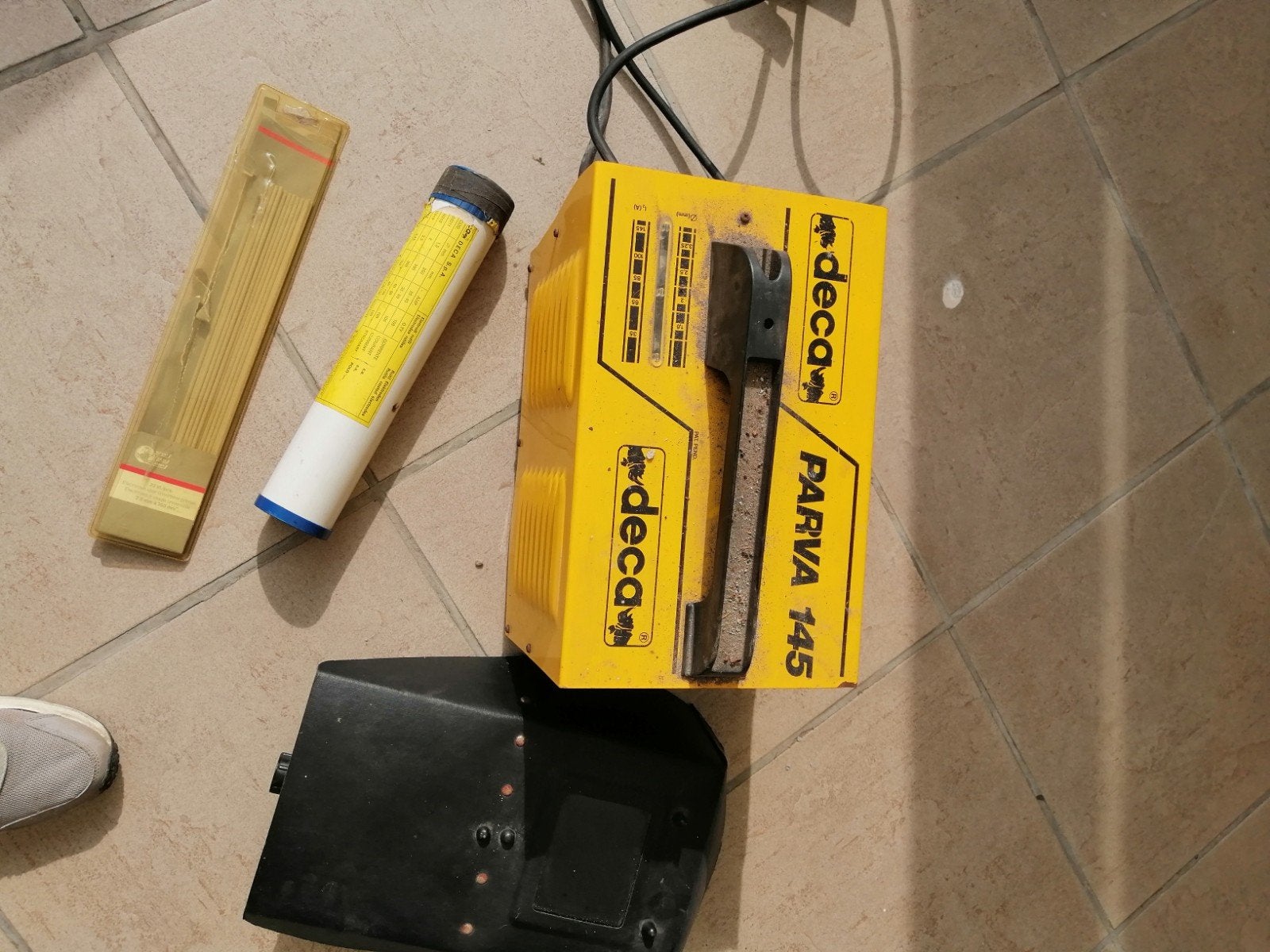 deca lasapparaat, Ophalen, Gebruikt, Elektroden