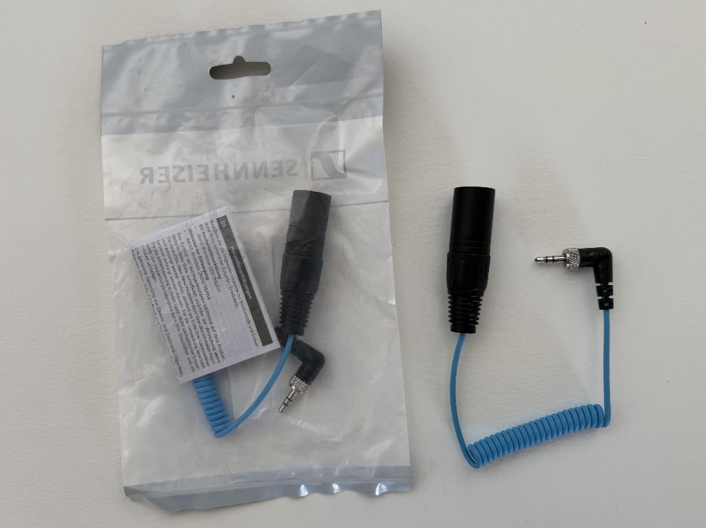 Sennheiser CL35-XLR (3.5mm naar XLR verloopkabel) 2 stuks, Ophalen of Verzenden, Zo goed als nieuw, Minder dan 2 meter, Overige kabels