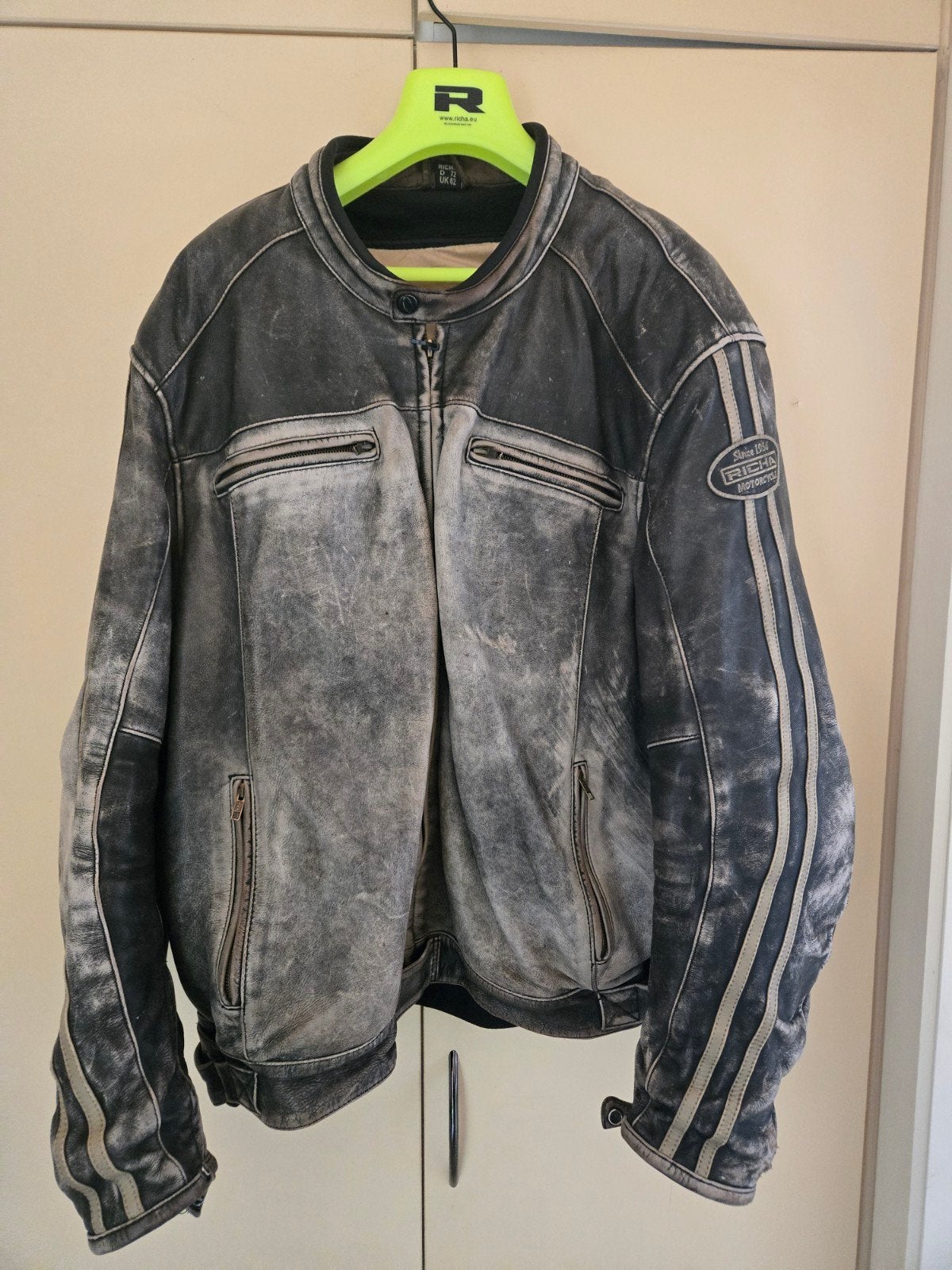 Richa lederen motorvest  grote maat, Motoren, Kleding | Motorkleding, Ophalen, Heren, Jas | leer, Richa