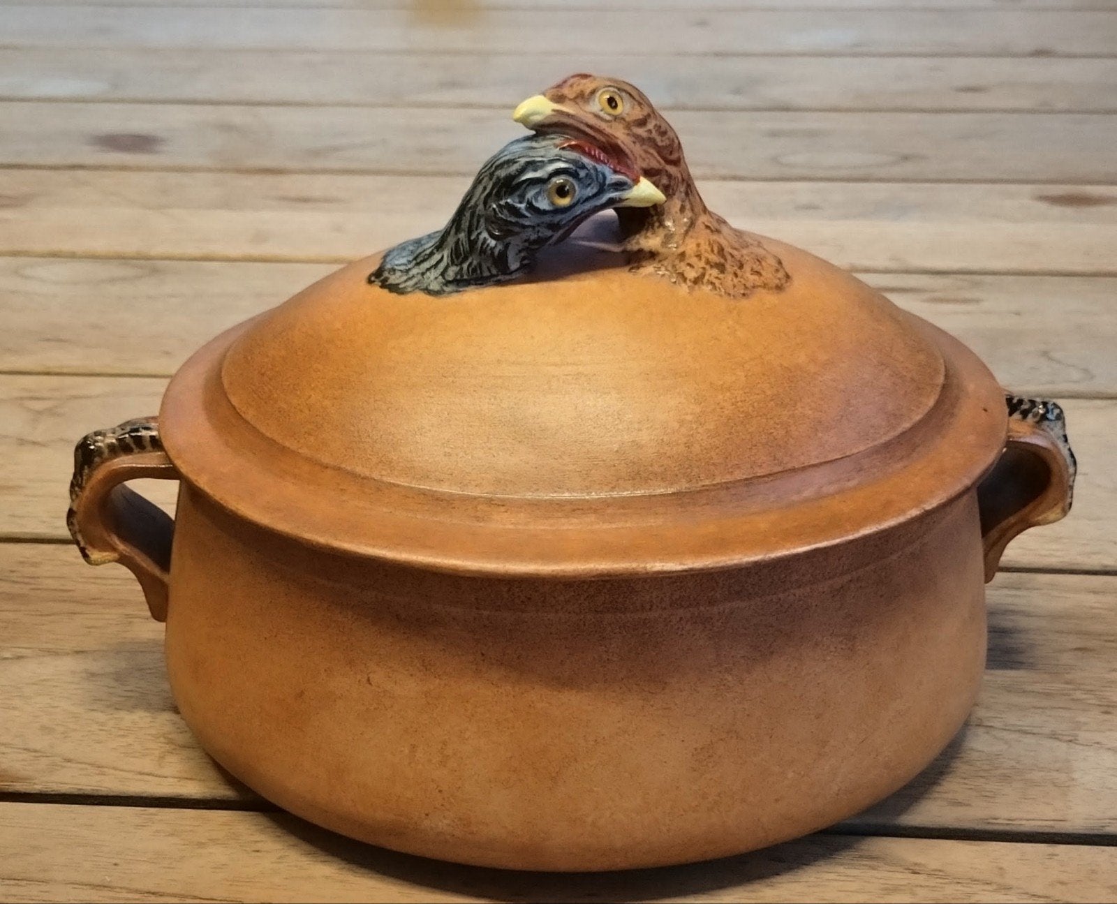 keramische terrine met vogel patrijzen annoo 1920, Ophalen