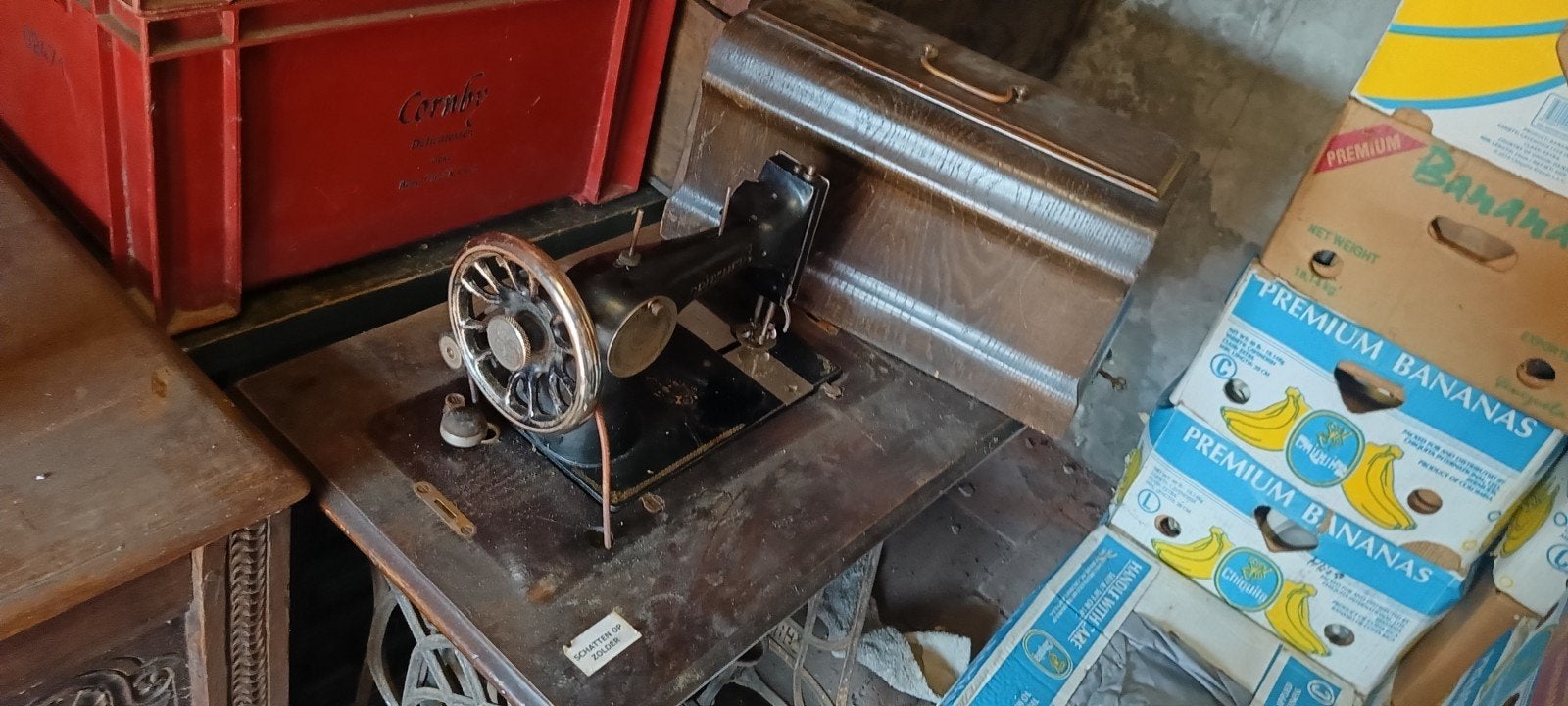 2 x Antieke naaimachines Dürkoop, Gritzer., Enlèvement