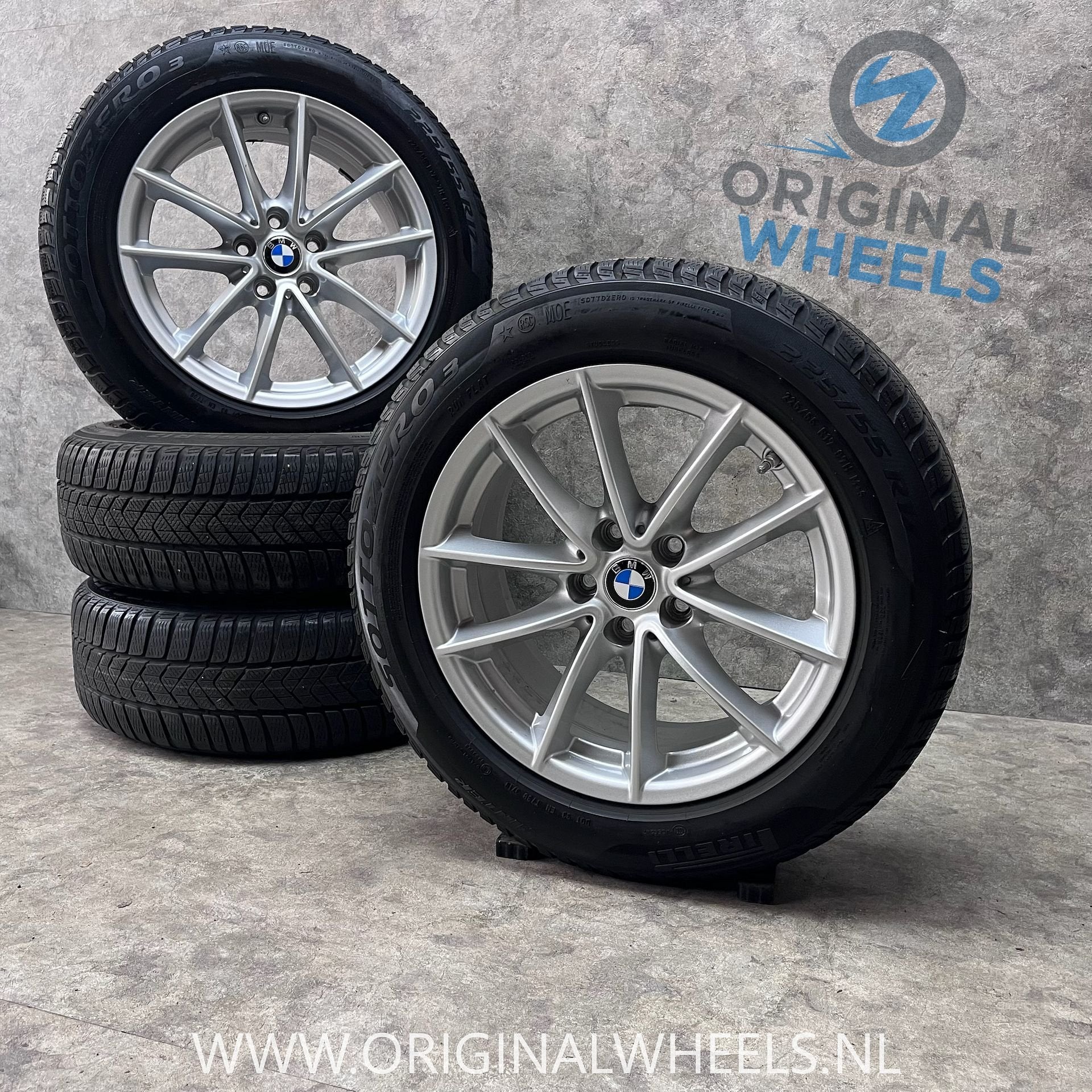 17 inch originele velgen + winterbanden BMW 5 serie G30 G31, Pneus et Jantes, Pneus hiver, Véhicule de tourisme, -