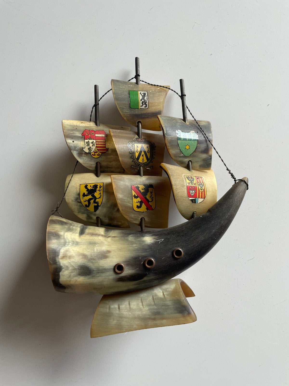 Vintage Scheepsmodel, Enlèvement ou Envoi, Utilisé, Matériau naturel, Vintage
