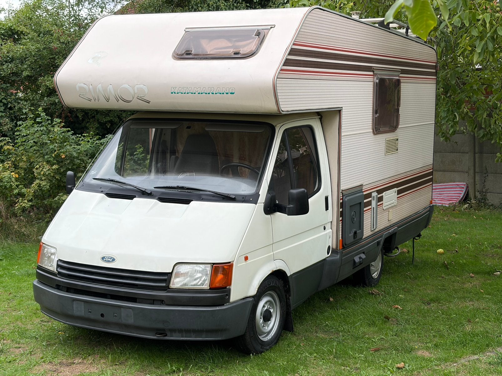 Ford Rimor Katamarano 1992 | 2.0 Benzine 120.00km | Gekeurd, Caravanes & Camping, Douche, Particulier, Ford, Essence