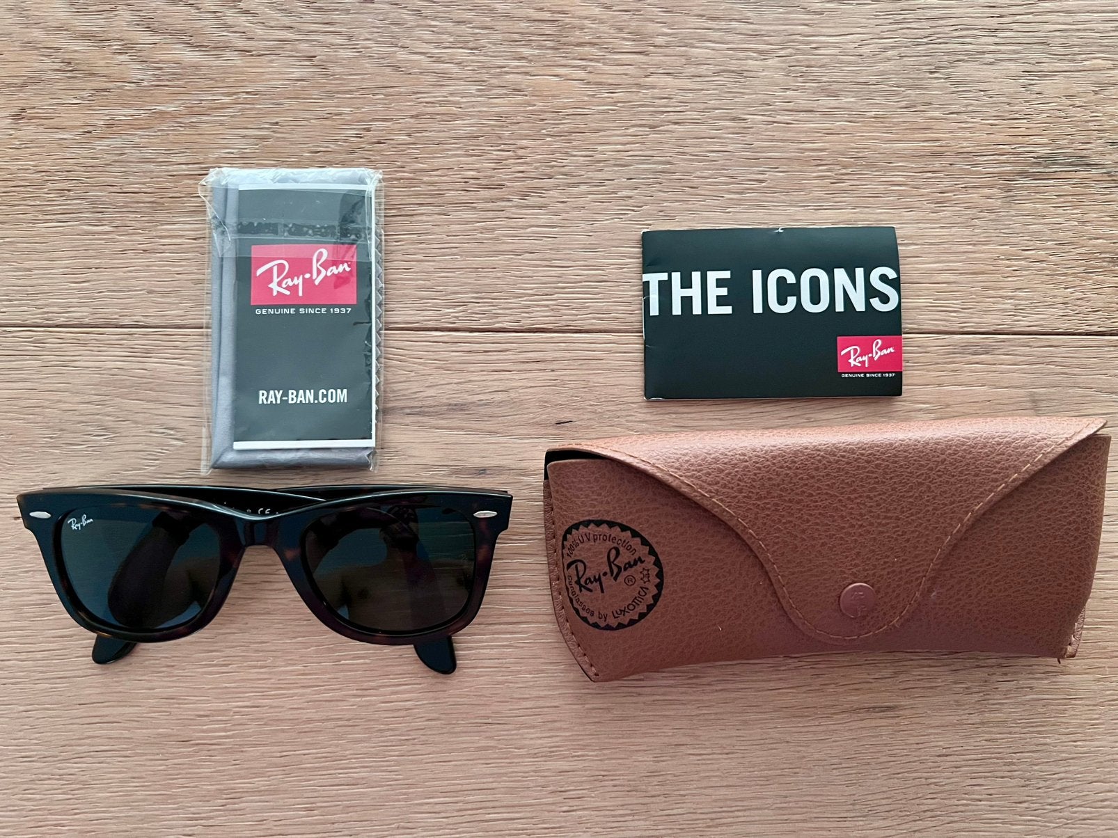 Ray-Ban Wayfarer Originales RB2140 – Écaille foncée, Handtassen en Accessoires, Zonnebrillen en Brillen | Heren, Ophalen, Zo goed als nieuw