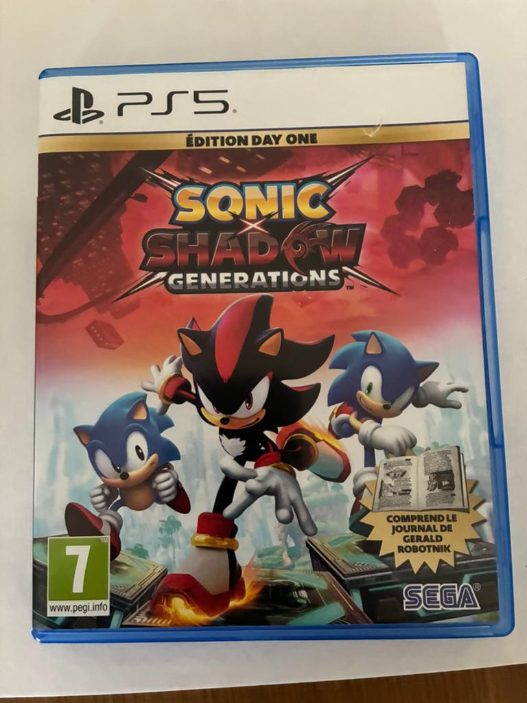 Sonic X Shadow Generations, Enlèvement ou Envoi, Aventure et Action, À partir de 12 ans