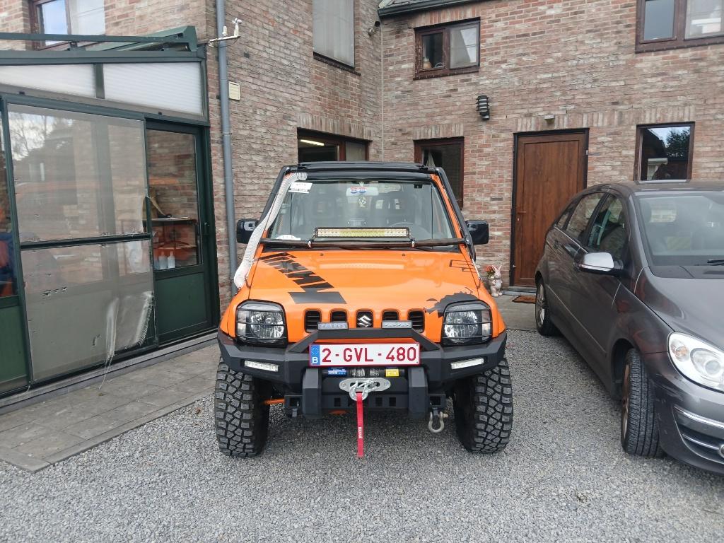 suzuki jimny !!offroad klaar!! nieuwstaat arb sperren, Auto's, Suzuki, 4 zetels, Stof, Zwart, Zwart