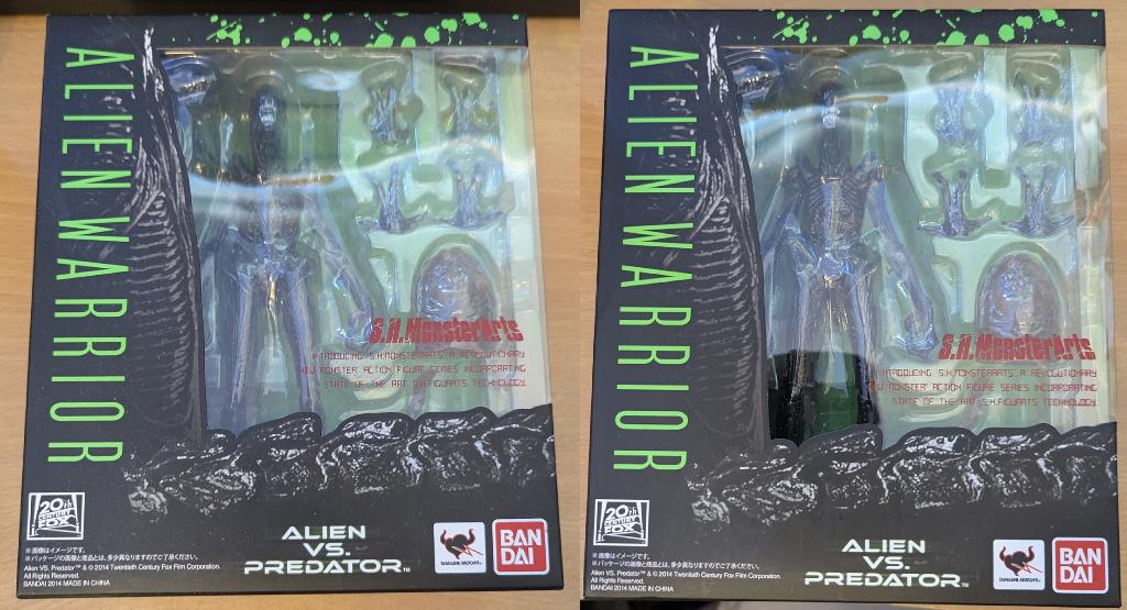 Bandai S.H.MonsterArts Alien Warrior, Envoi, Comme neuf