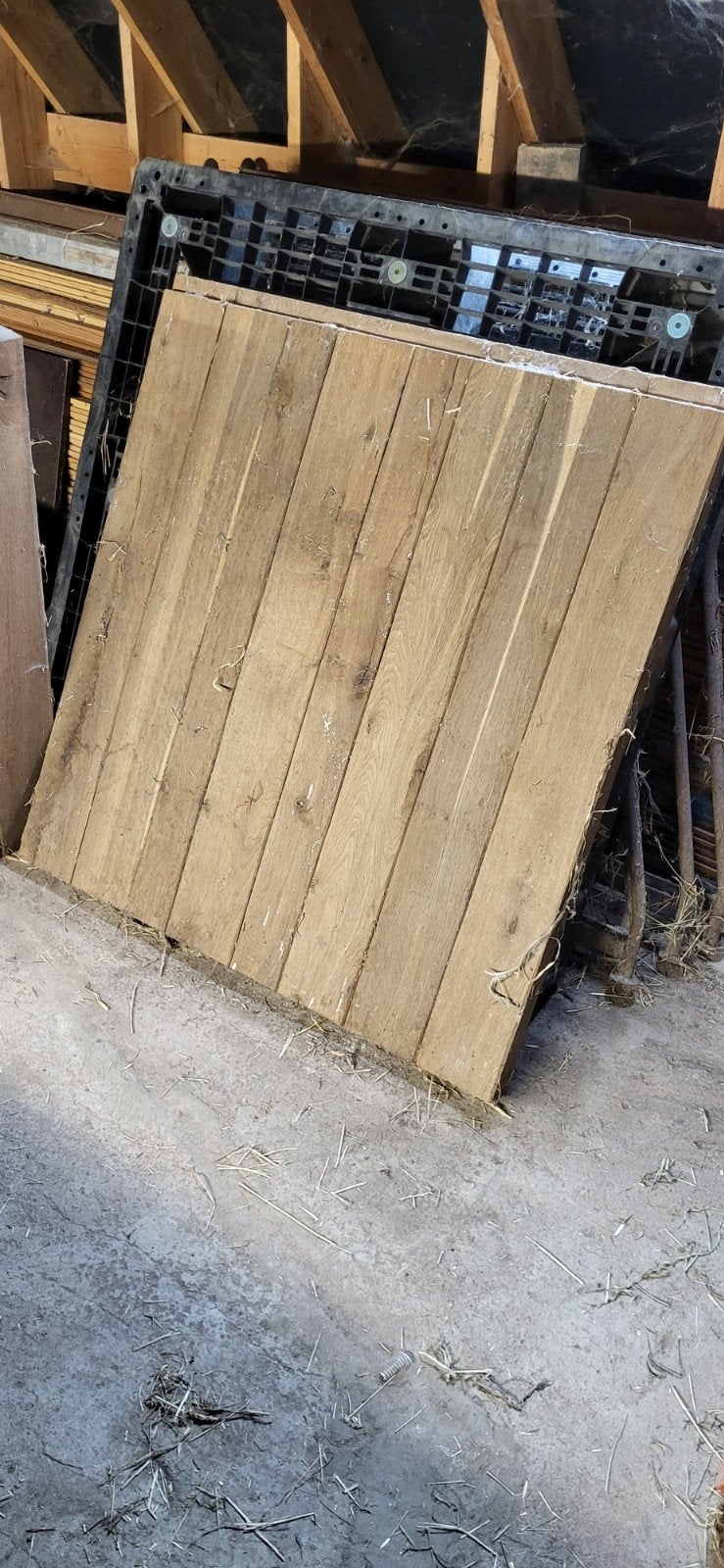 Eiken houten deur, Ophalen