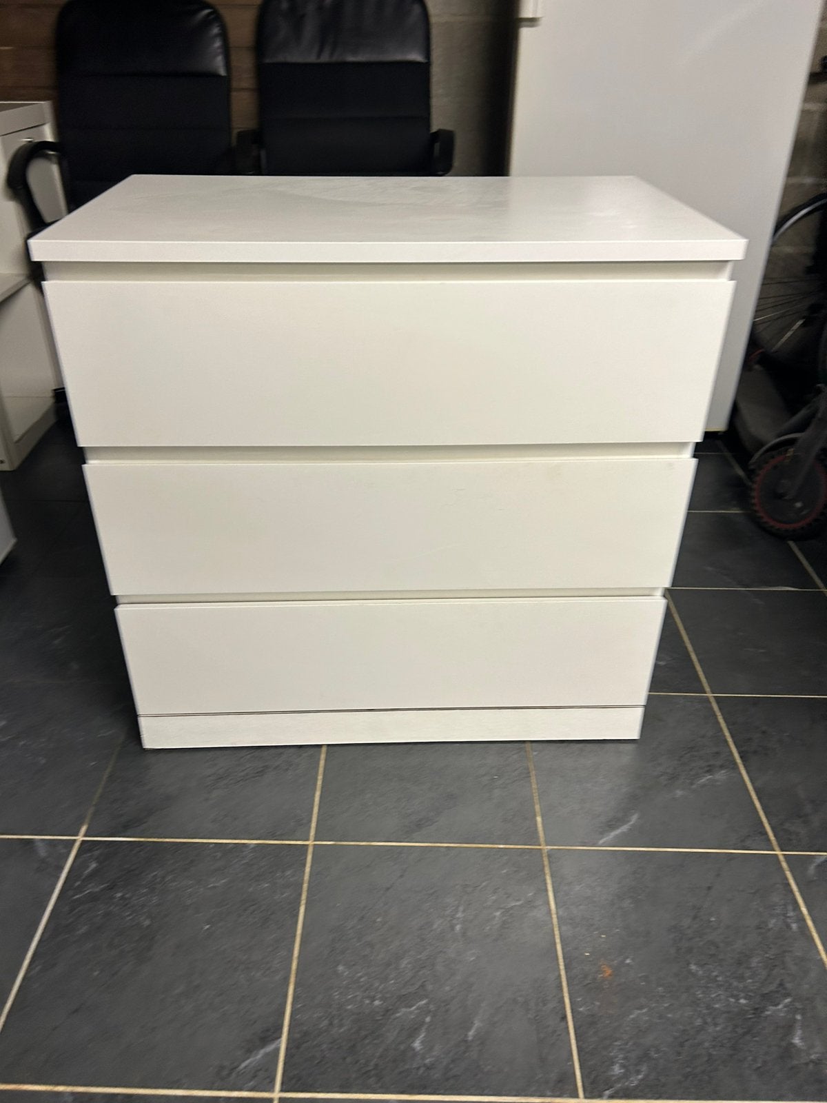 Commode kastje (wit) mee 3 laden, Huis en Inrichting, Ophalen, Zo goed als nieuw