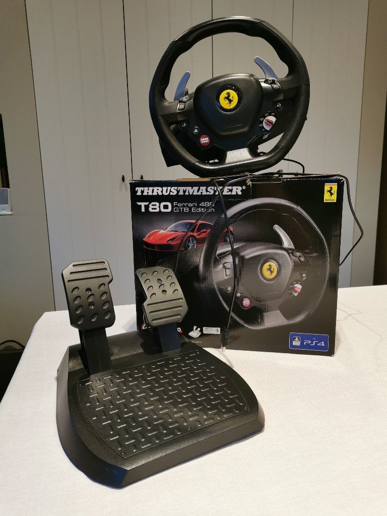 Game stuur Thrustmaster T80 Ferrari 488 GTB Edition PS4, Consoles de jeu & Jeux vidéo, Consoles de jeu | Sony Consoles | Accessoires