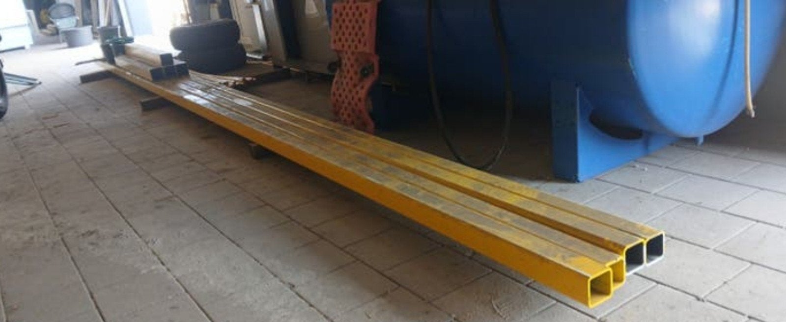 Kokers 100x100x8, Doe-het-zelf en Bouw, Metalen, Ophalen, Zo goed als nieuw, IJzer