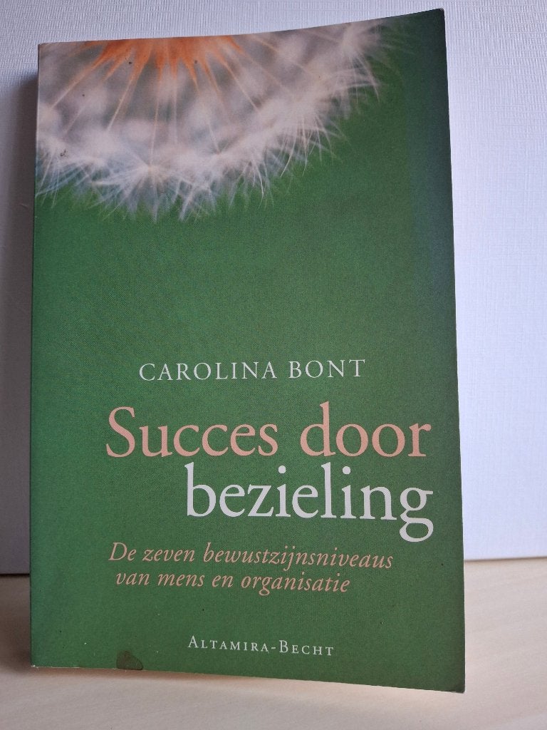 Succes door bezieling, Livres, Psychologie, Enlèvement ou Envoi, Carolina Bont, Psychologie sociale, Utilisé