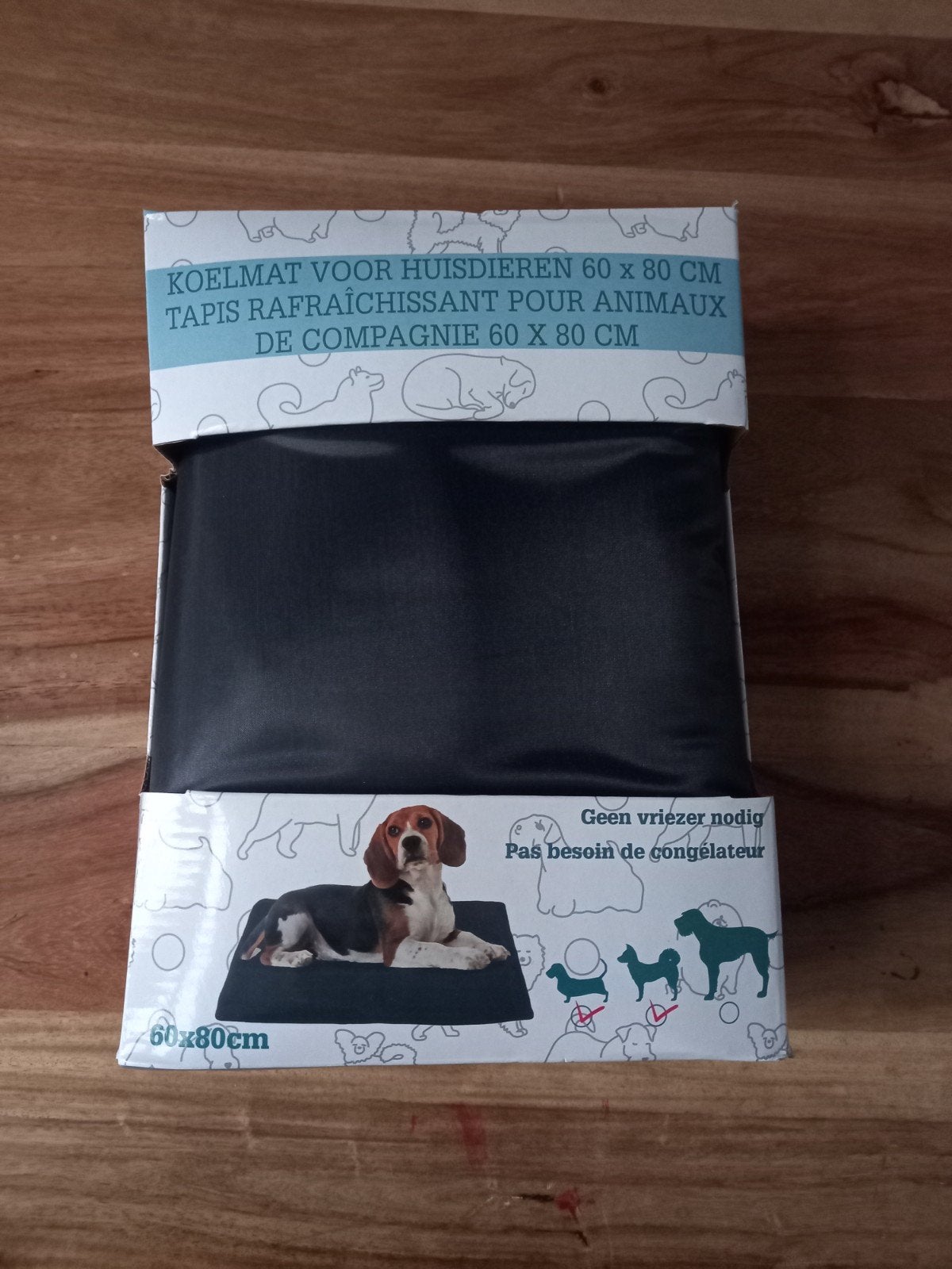 Koelmat voor dieren, Ophalen, Nieuw
