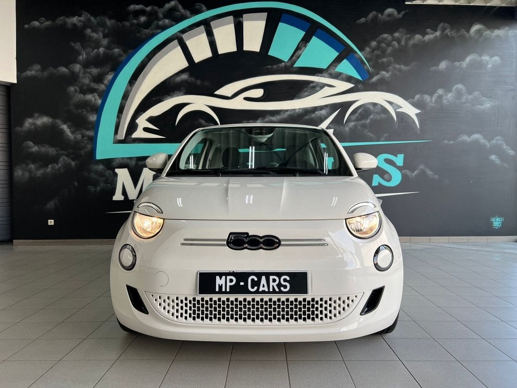 Fiat 500E / Ice White / Nieuw, Auto's, Stof, Wit, 5 deurs, Start-stop-systeem