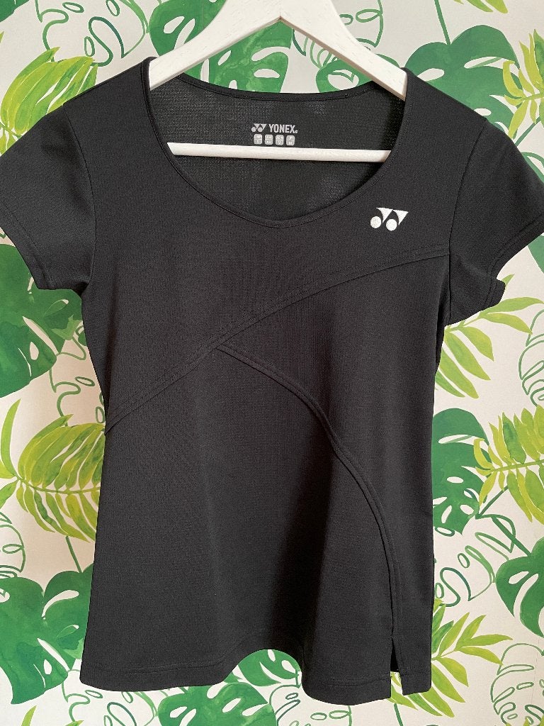 Sportkledij - badminton - zwart T-shirt Yonex - S, Yonex, Taille 36 (S), Sport de raquette, Comme neuf