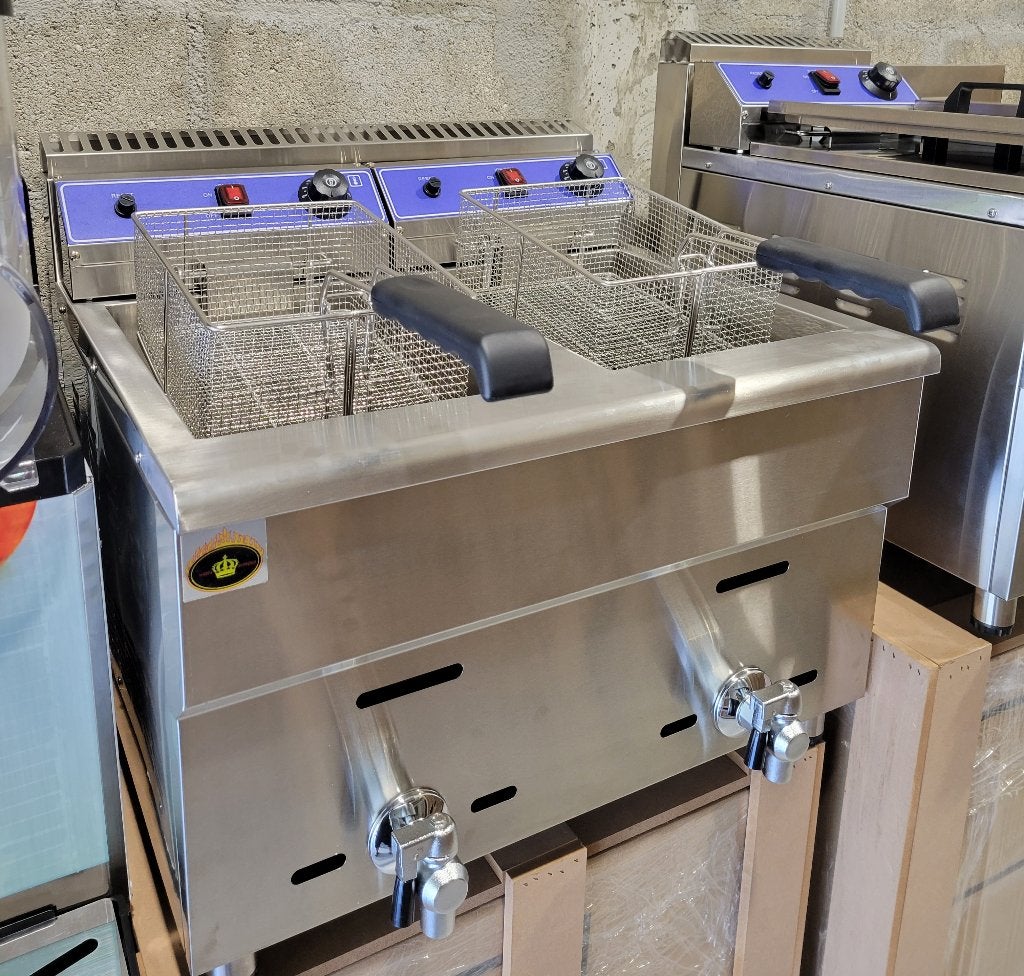 Friteuse Pro double Gaz  Neuve Emballé, Enlèvement, Neuf, dans son emballage, Cuisinière, Friteuse et Grils