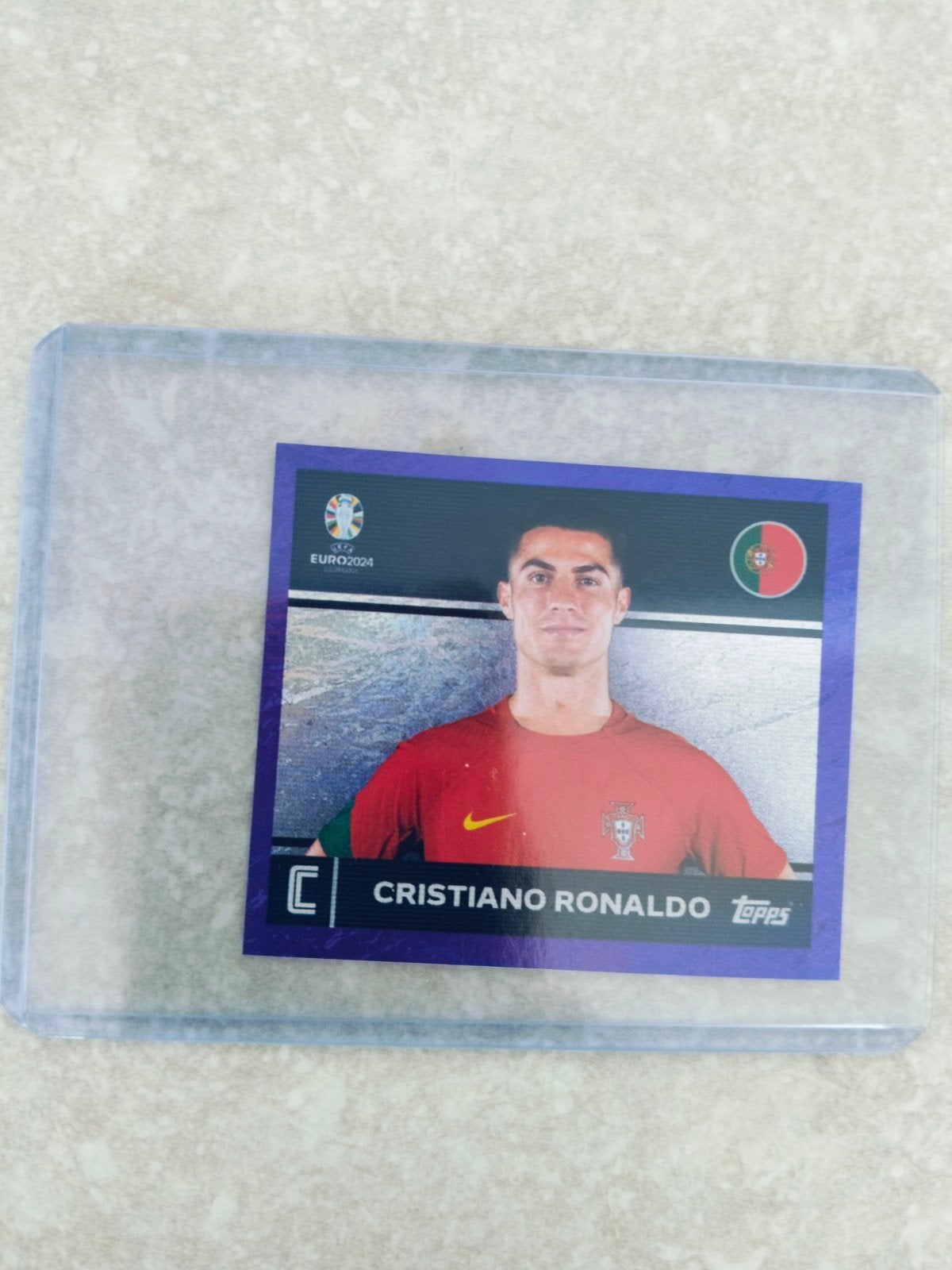 topps Euro 2024 Christiano Ronaldo paars, Enlèvement ou Envoi