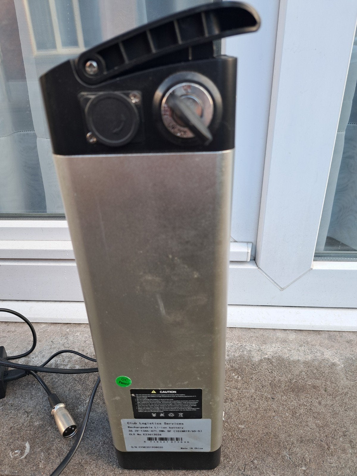 Phylion Silverfish Li-ion e-bike-accu (36V, 13Ah / 468Wh), Zo goed als nieuw