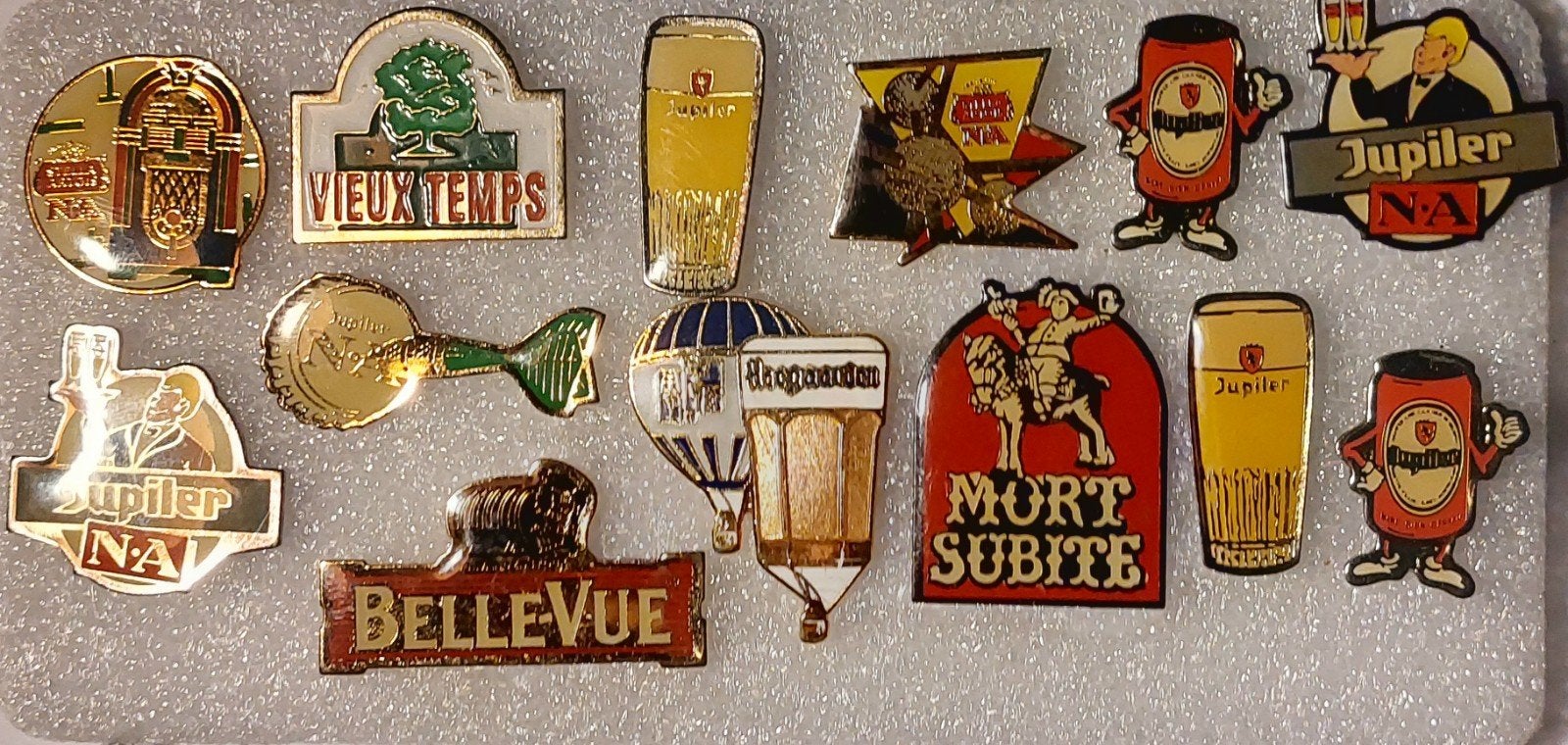 lot pin's bières Belges vintage 90, Ophalen of Verzenden