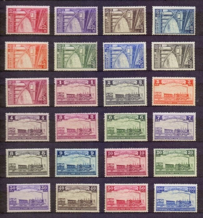 Timbres de chemin de fer Belgique 1935, Sans timbre, Neuf, Enlèvement ou Envoi, Non oblitéré