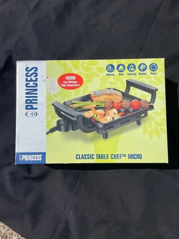 Gril de table Princess Classic Table Chef Micro — 450 W, Enlèvement ou Envoi, Neuf, Gril de table