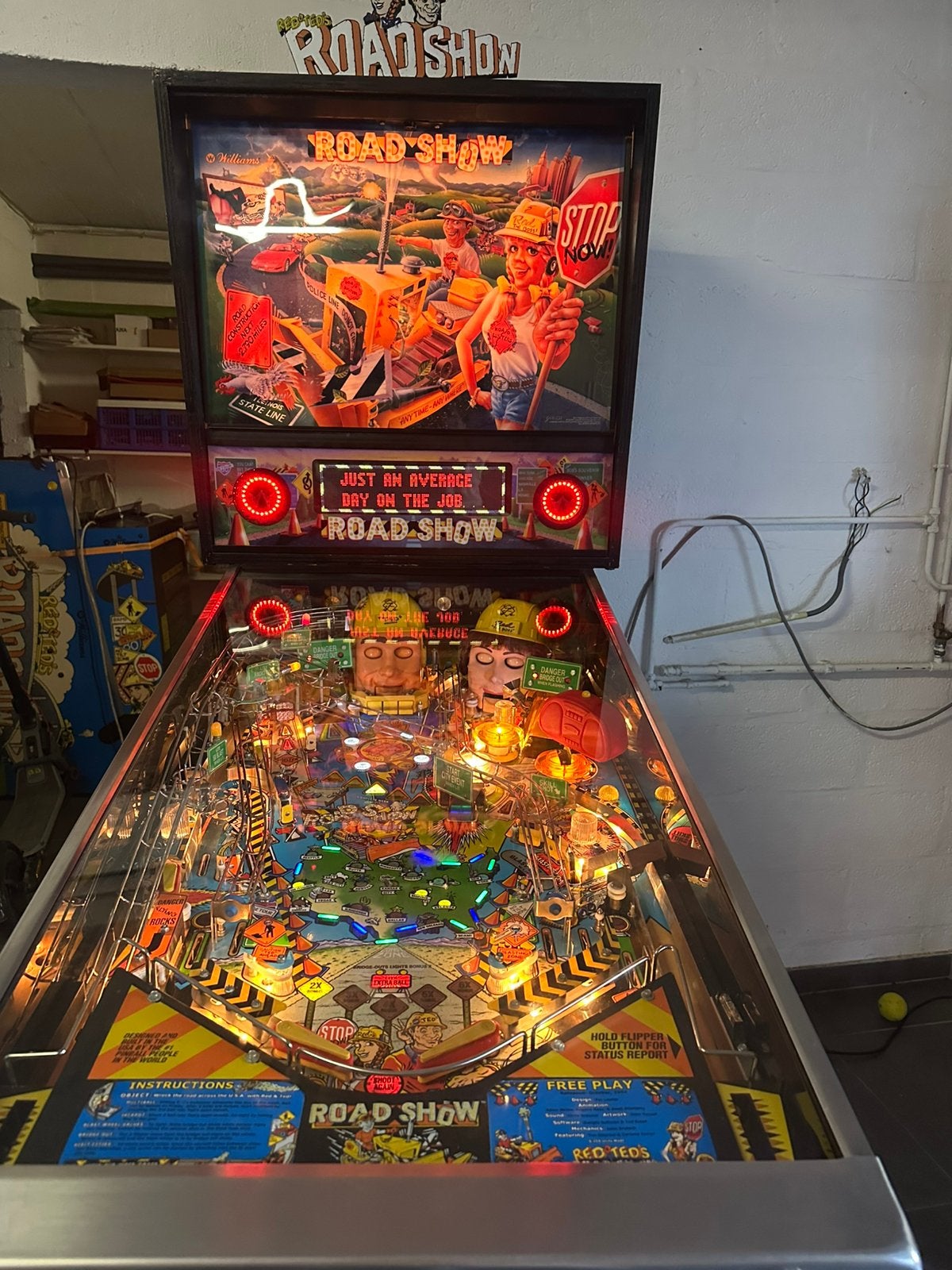 Magnifique flipper Roadshow, Collections, Flipper (jeu), Williams, Enlèvement, Imprimante matricielle
