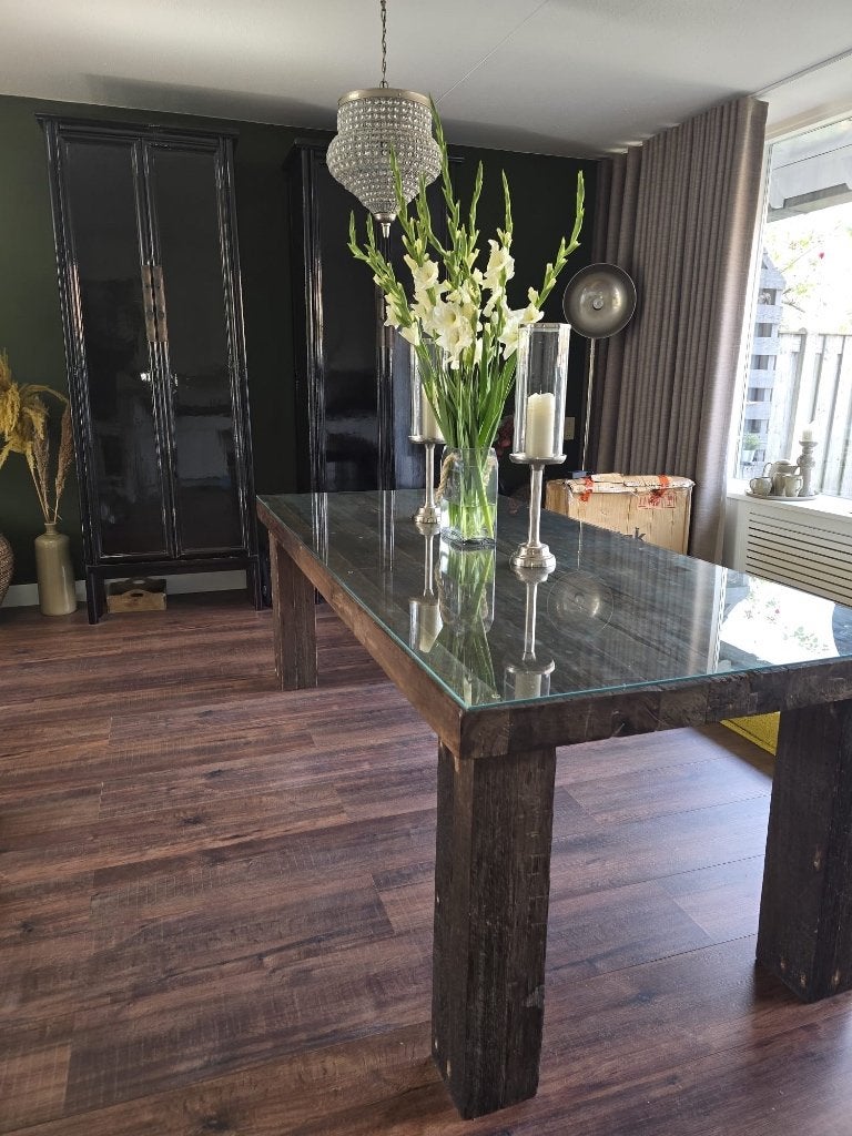 Eettafel, Huis en Inrichting, Ophalen, Glas