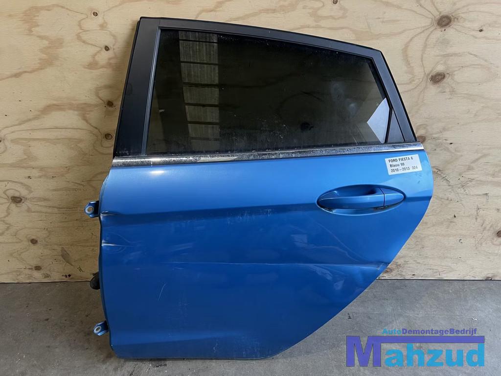 FORD FIESTA 6 Blauw 99 links achter deur portier 2010-2013, Gebruikt, Deur, Info@ford.com, Ford