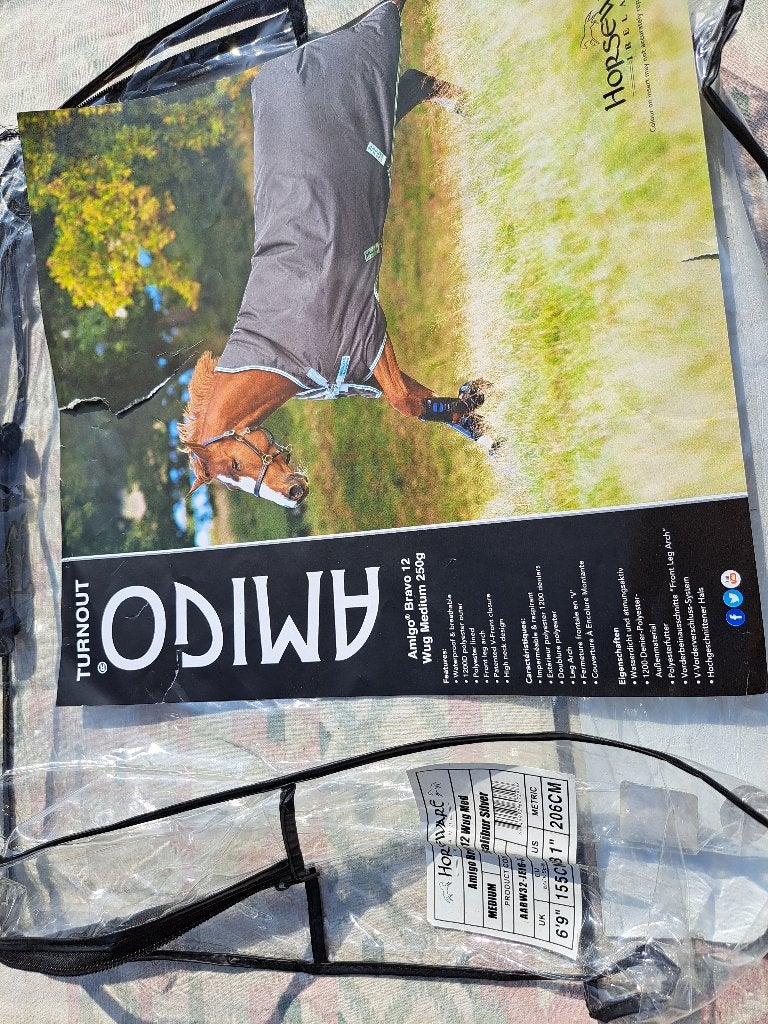 Paardendeken Amigo voor winter, Dieren en Toebehoren, Gebruikt, Dubbele borstsluiting, Blauw, Full (L)
