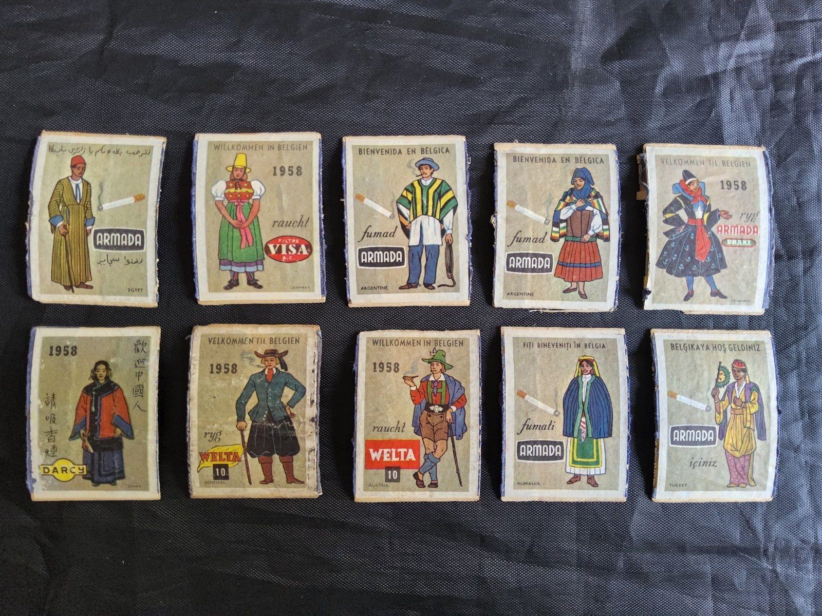 Vintage unieke verzameling lucifer afbeeldingen (Lot 4), Verzamelen, Verzenden