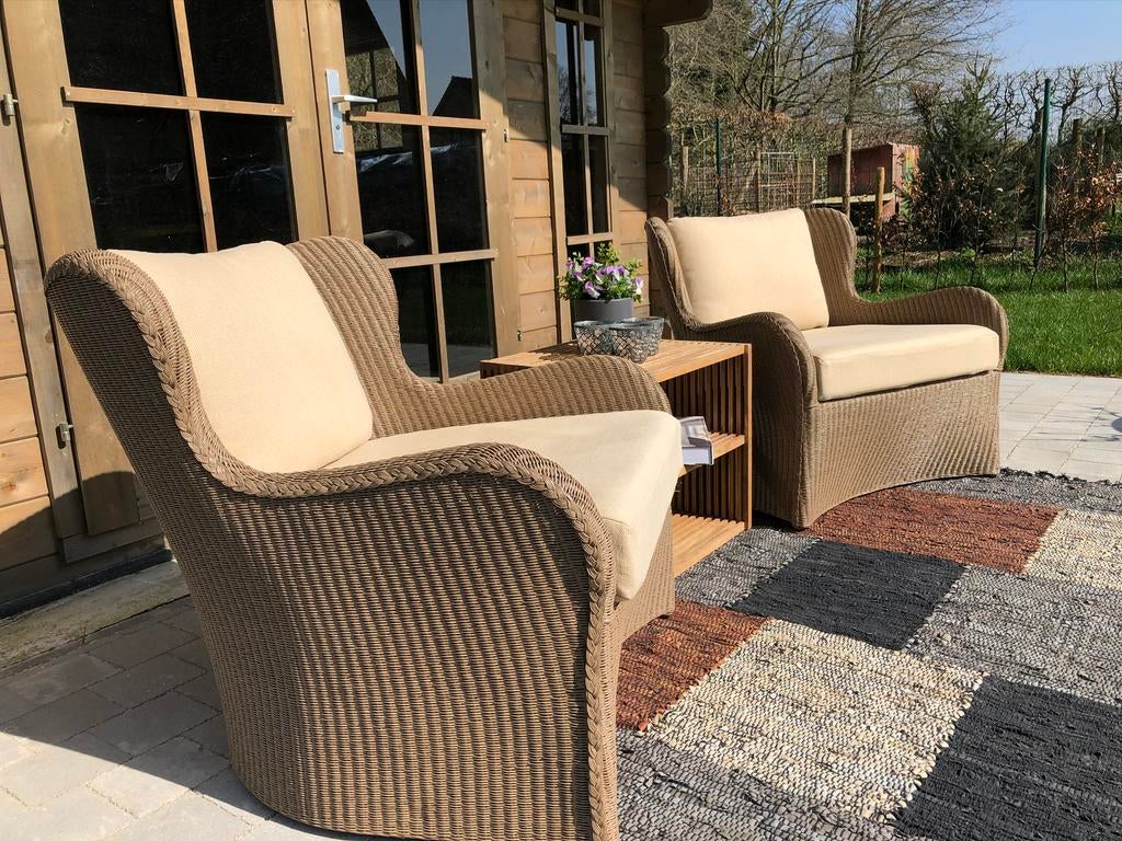 Twee Prachtige Loungestoelen Vincent Sheppard, Tuin en Terras, Ophalen, Zo goed als nieuw
