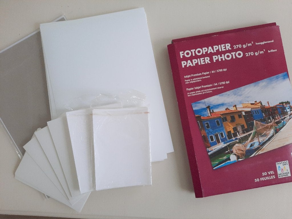 fotopapier  / verschillende soorten, Audio, Tv en Foto, Fotopapier, Ophalen, A4