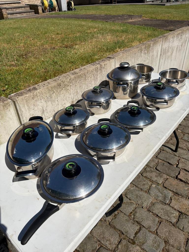 Set de cuisson à induction AMC 10 pièces 18/10, Enlèvement, Comme neuf, Inox