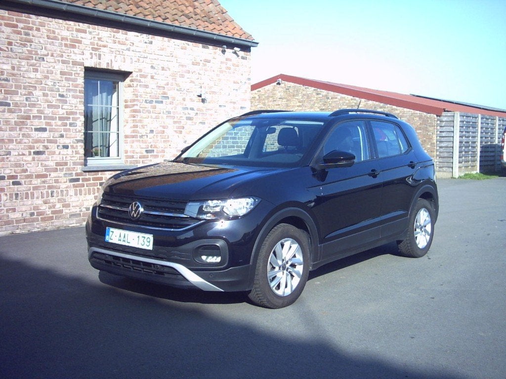 Volkswagen T-Cross 1.0 Tsi (2021) Navi,AC,PDC,..., Auto's, Testrit aan huis, Zwart, Bedrijf, 5 deurs