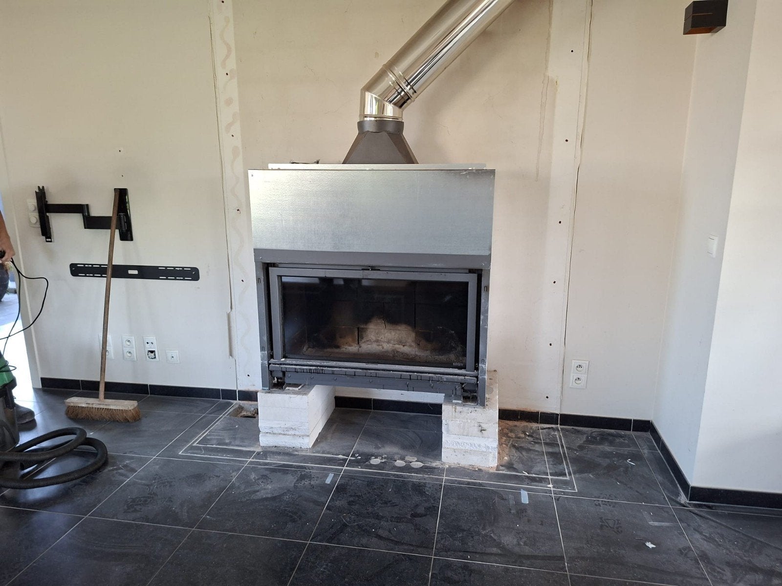 Inbouwhaard, Huis en Inrichting, Haarden, Ophalen, Gebruikt, Inbouwhaard, Houthaard