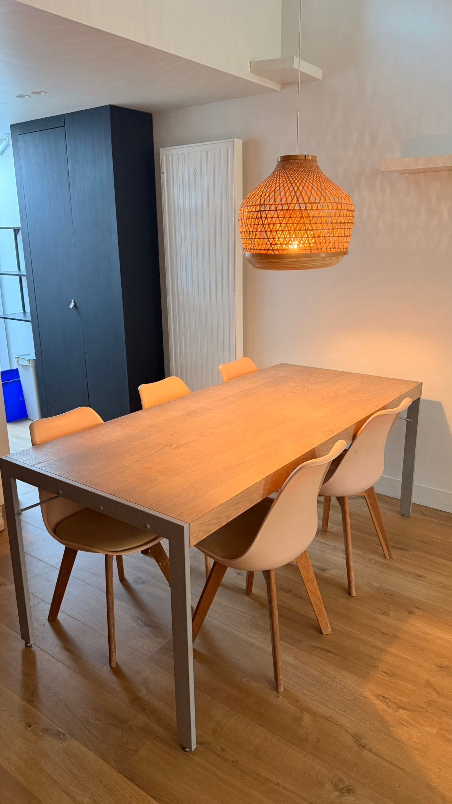 Eettafel met stoelen, Ophalen, Gebruikt, Vijf personen of meer, 150 tot 200 cm