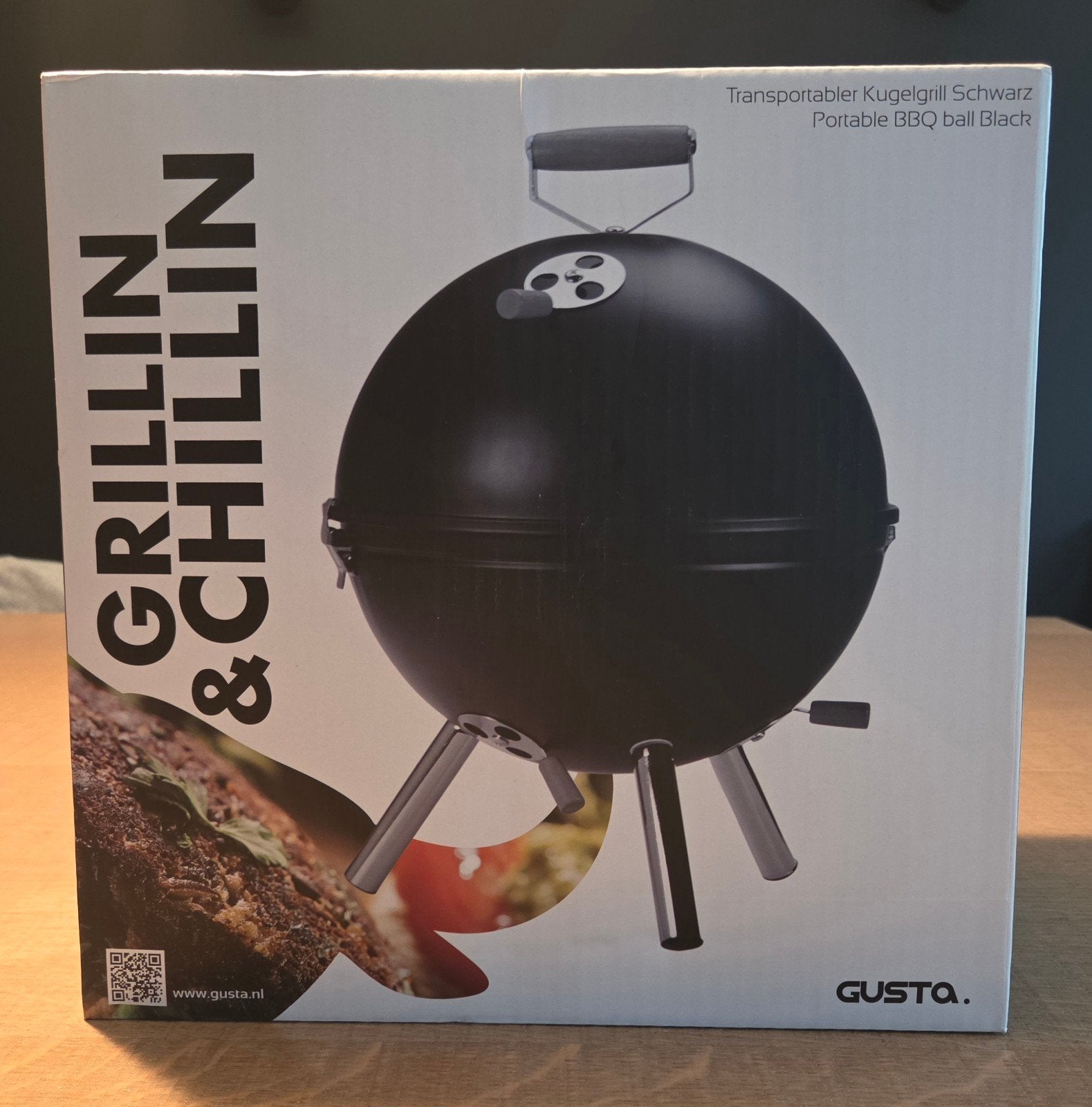 Barbecue portable diamètre 31,5 cm, Enlèvement, Neuf, Gusta