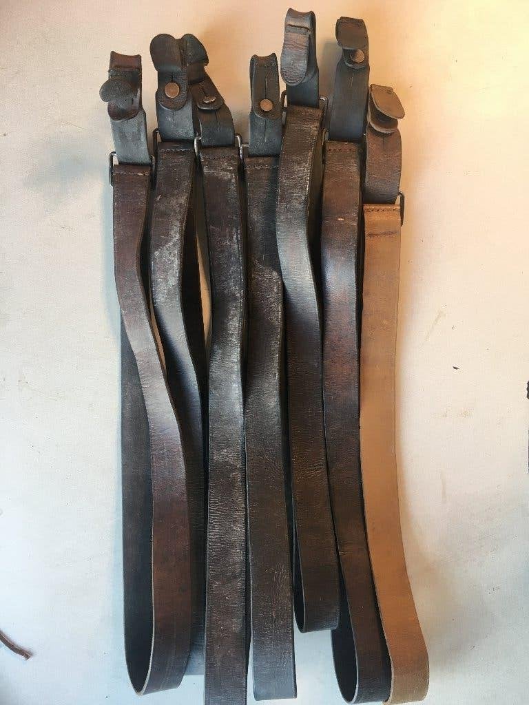 Sangles de fusil françaises WW1 WW2 Lebel Berthier MAS36, Collections, Enlèvement ou Envoi, Armée de terre
