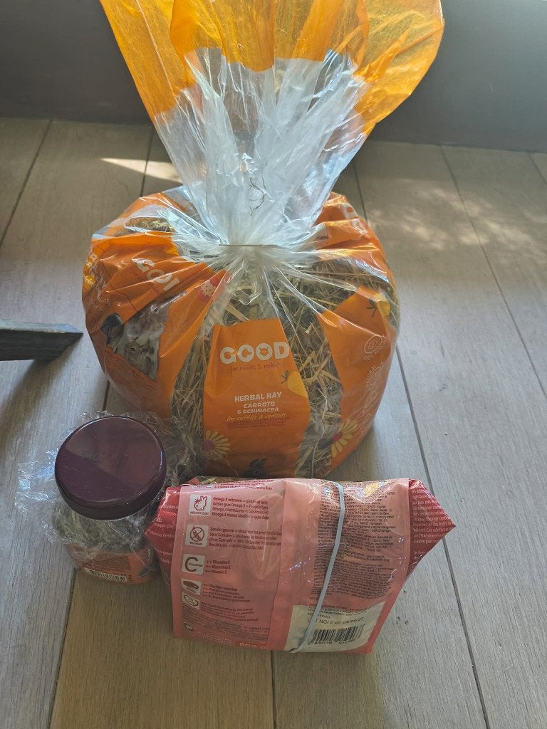 Gratis knaagdiereten en hooi, Dieren en Toebehoren, Ophalen, Knaagdier of Konijn