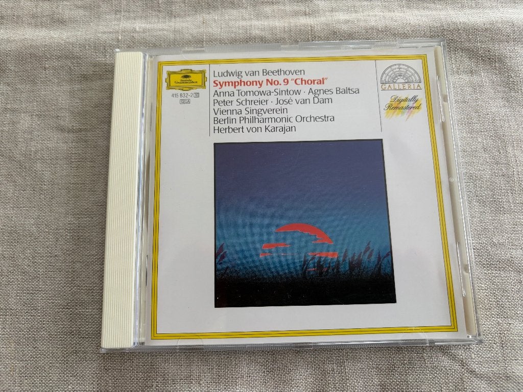 Beethoven Symphony no. 9  (Berliner Philharmoniker, Karajan), Ophalen, Inclusief boekje, Symfonie, Zo goed als nieuw