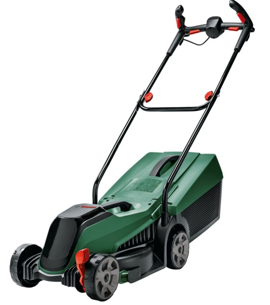 Bosch 18V Accu Grasmaaier – Zonder accu en lader, Ophalen, Cirkelmaaier, Gebruikt, Accu-grasmaaier