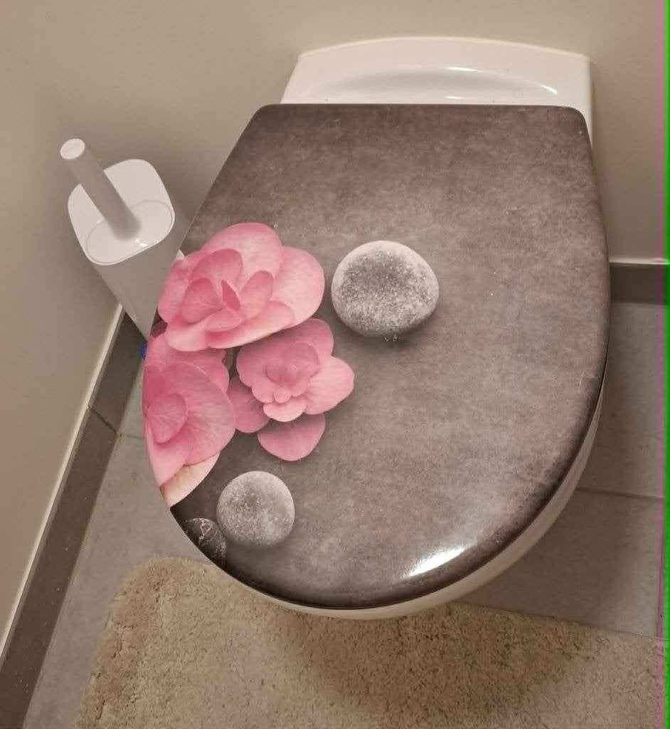 Siège de toilette Cedo Orchid & Stones Softclose  Take off , Enlèvement ou Envoi, Comme neuf, Toilettes