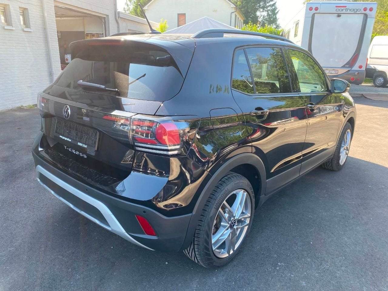 Volkswagen T-Cross 1.0 TSI 85 kW Life AUTOMAAT MET GARANTIE, Gebruikt, Euro 6, 116 pk, Zwart