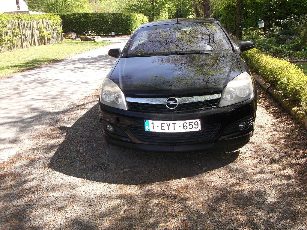 Opel Astra Twintop 2007, Auto's, Voorwielaandrijving, Zwart, 4 cilinders, Cabriolet