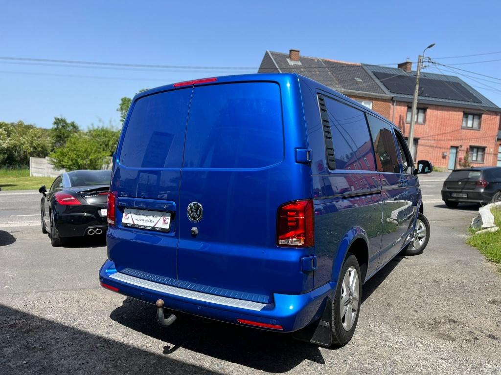 VW TRASPORTER T6 2.0 TDi*DSG*4-MOTION*DOUBLE-CAB*UTILITAI, Auto's, Volkswagen, Automaat, Stof, 4 cilinders, Blauw