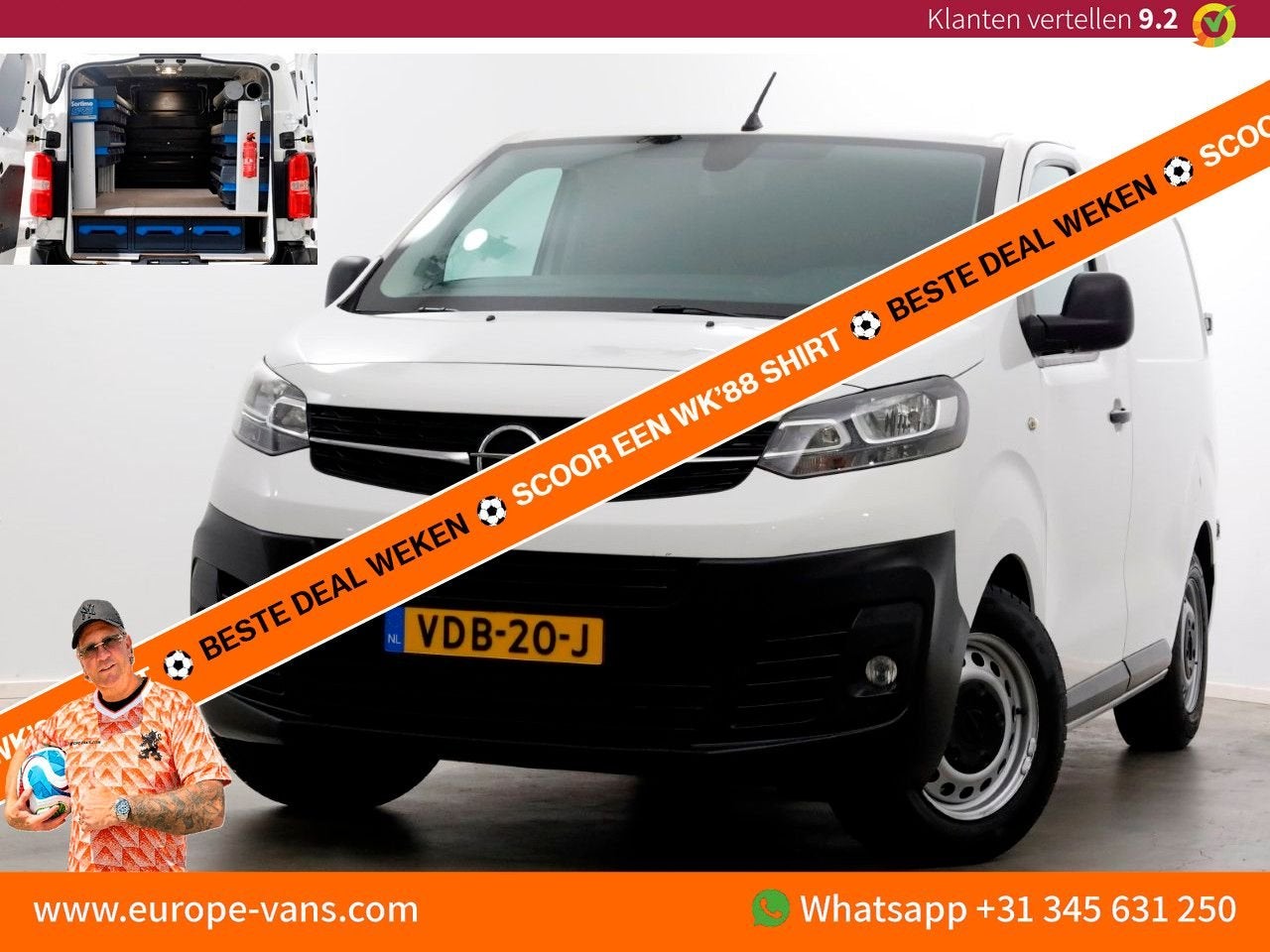 Opel Vivaro 1.5 CDTI 102pk XS Compact Edition Airco/Sortimo, Autos, Camionnettes & Utilitaires, Achat, 178 g/km, Blanc, Electronic Stability Program (ESP)
