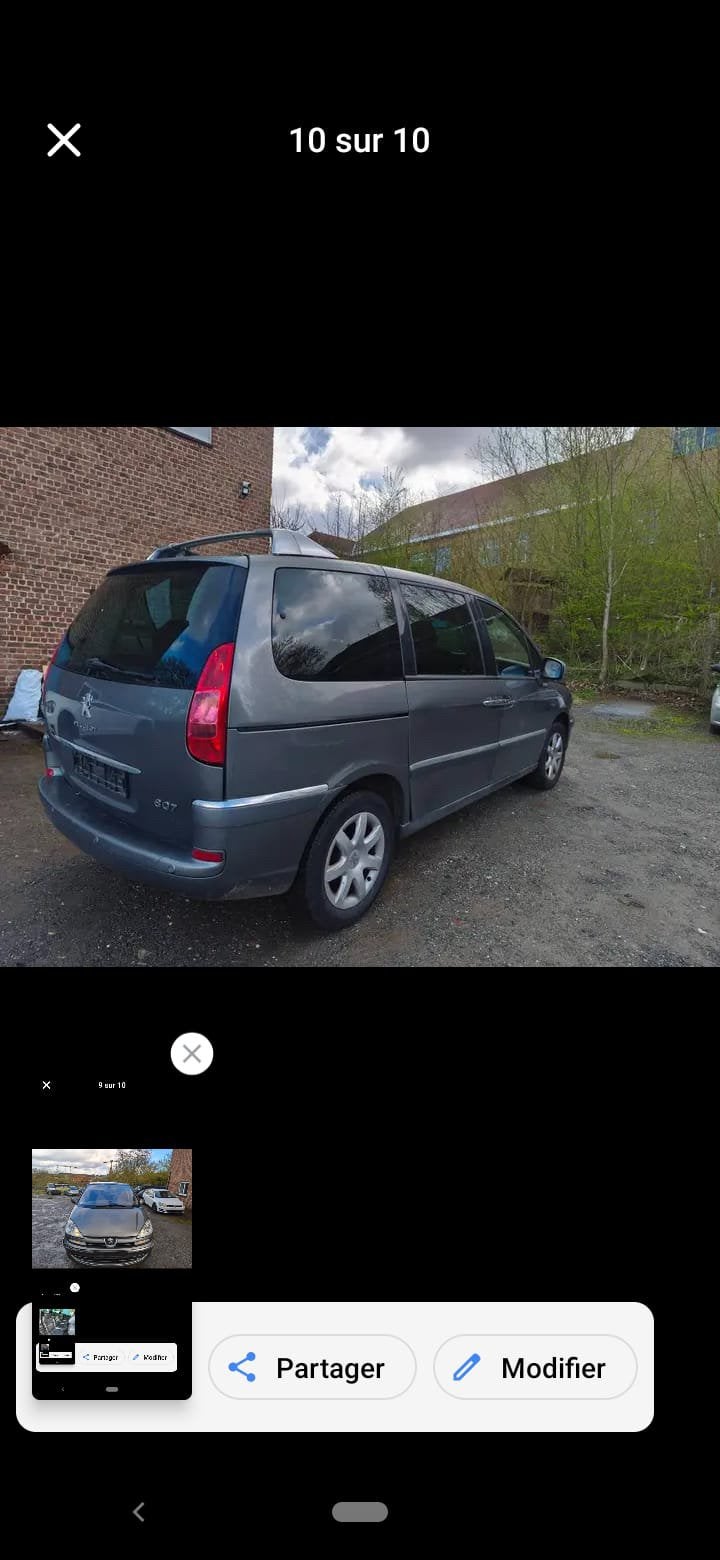 PEUGEOT 807 EXCLUSIF, Autos, Cuir, Alarme, 110 kW, 7 places