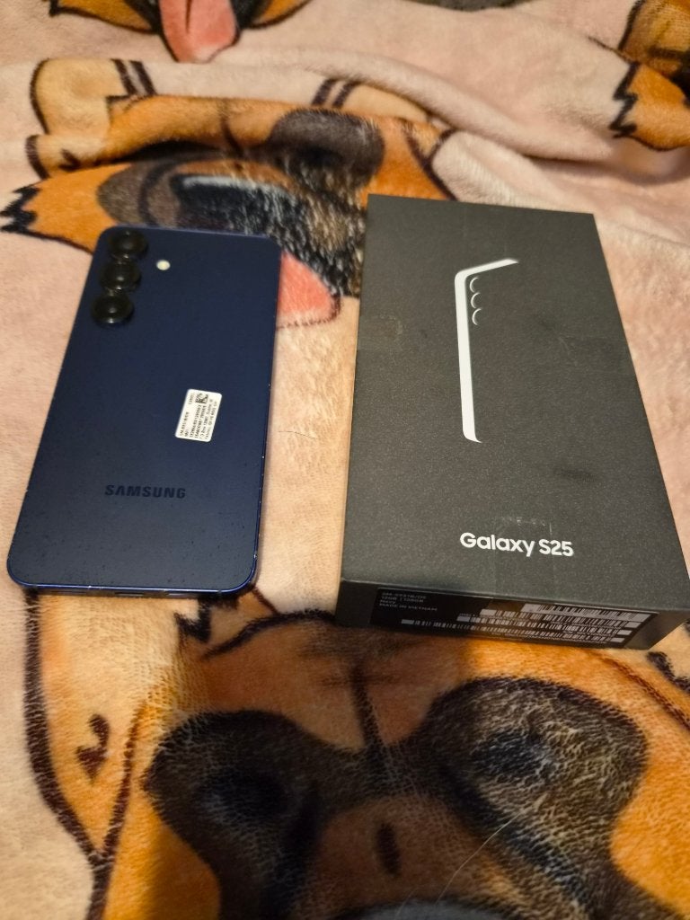 Samsung Galaxy S25 128Gb Blauw met Spigen Case, Ophalen, Gebruikt, Overige modellen, Blauw