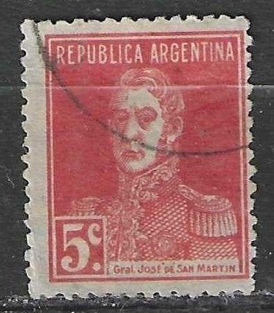 Argentinie 1923 - Yvert 281 - Jose de San Martín (ST), Verzenden, Gestempeld